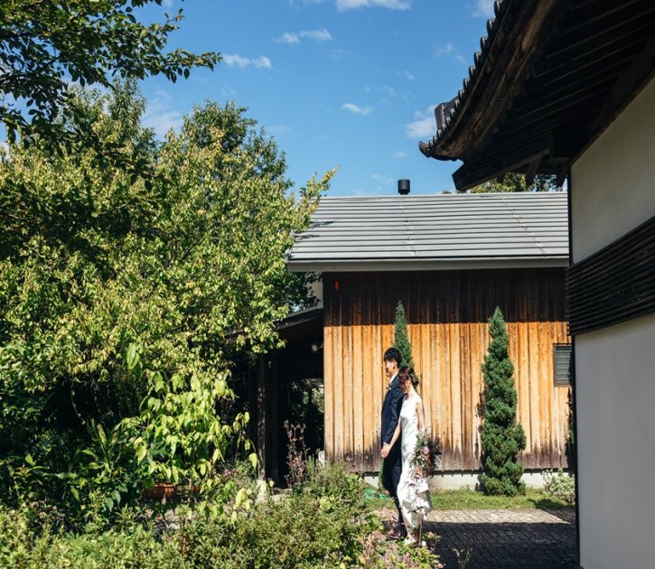 秋晴れのフォトウェディング